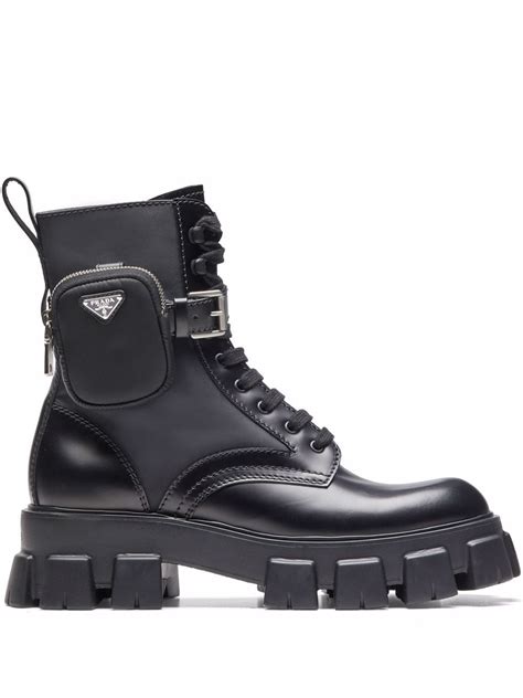 prada ankle boots 2013|prada combat boots with pouch.